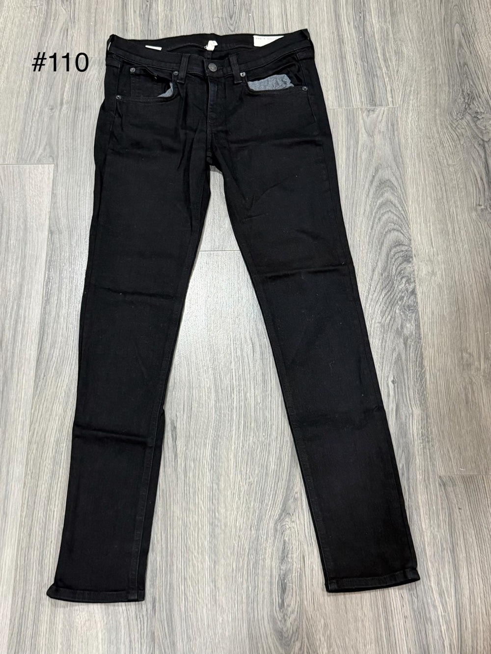 rag & bone Men's Skinny Black Jeans